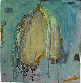 Mary Souza, Anamnesis1, mixed media monotype, 16x16 in
