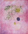 Mary Souza, Auvers Window, monotype, 27 x 22 in 